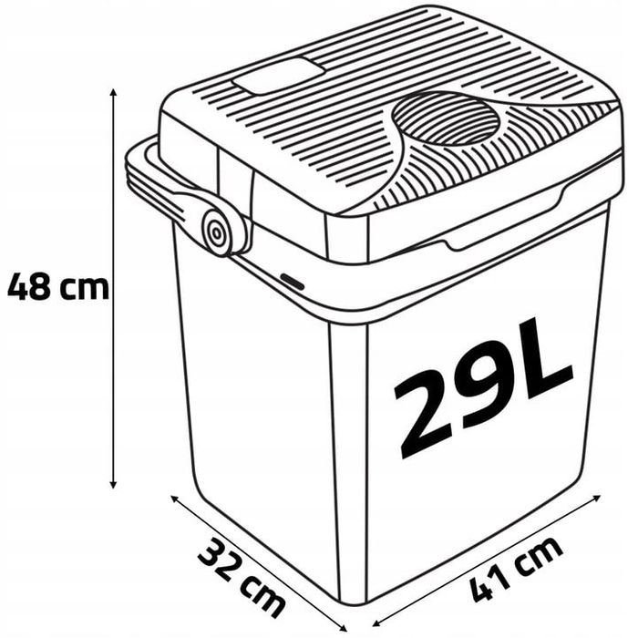 Lodówka Turystyczna Samochodowa 12V/230V USB 29L - tylko wysyłka