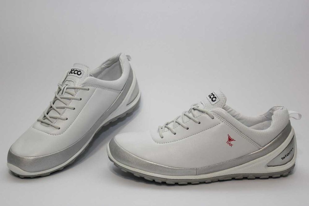 Кросівки чоловічі білі еко шкіра 41-44 розмірів в стилі  Ecco Biom
