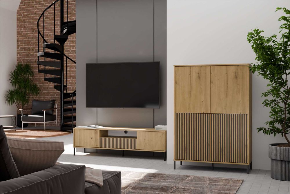 WITRYNA KAMARO 4DK Slim/Gł 4 Drzwi Front Ryflowany+Gładki Różne Kolory