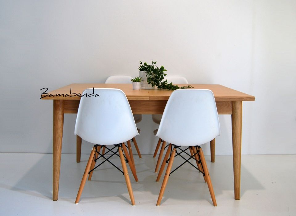 Mesa de Jantar / Refeição/ Extensível Retro Vintage / estilo nórdico