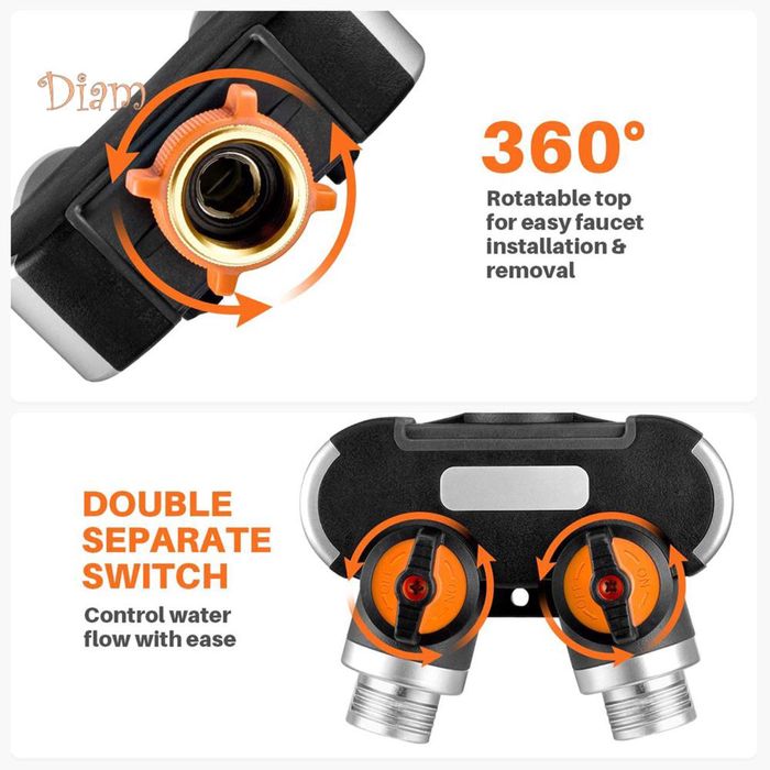 Разветвитель водопроводный садовый, высокое качество