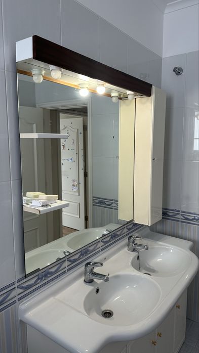 Movel wc + lavatorio + torneira + espelho