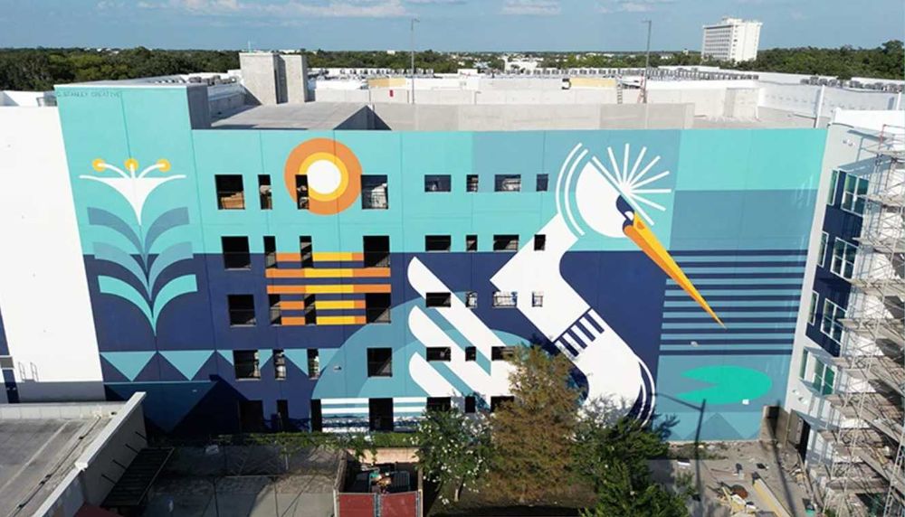 Artystyczne malowanie ściany. murale