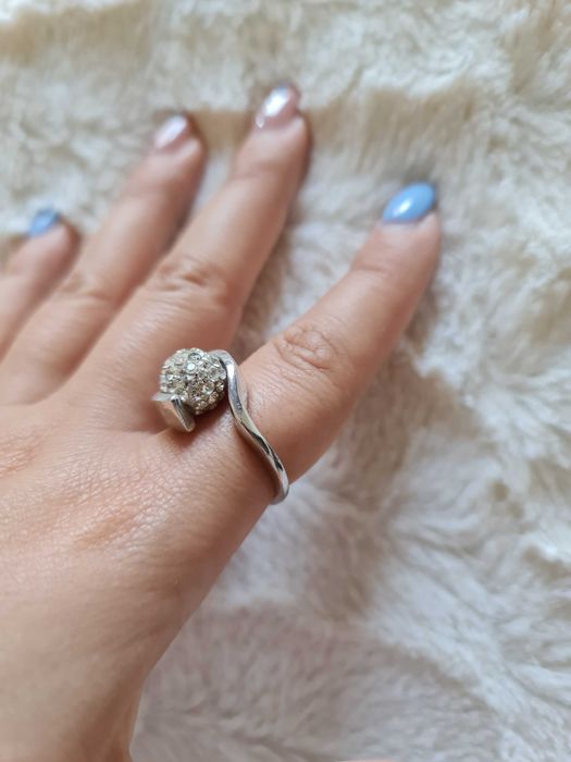 Anel em prata diâmetro de 1.8 cm