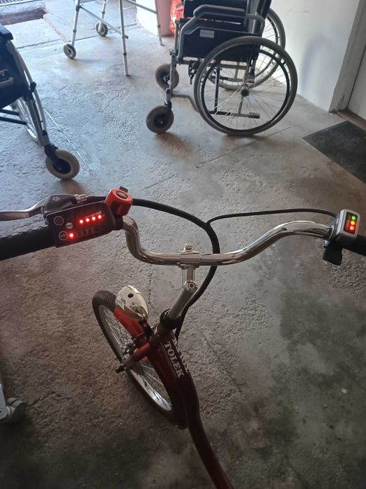 Rower elektryczny trzykołowy, trojkołowy