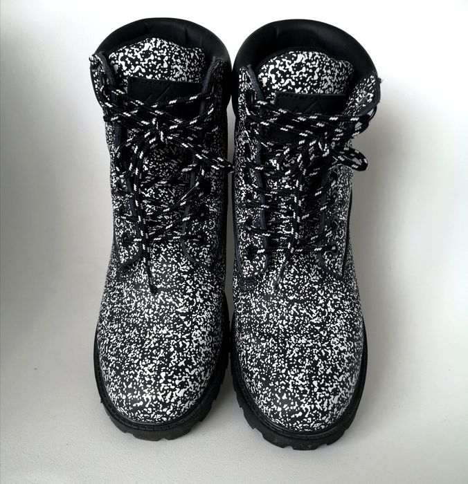 jak nowe unikatowe skórzane trapery w cętki CROPP rozm. 39