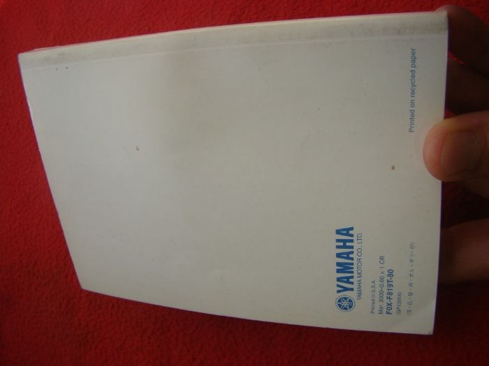 Manuais originais Yamaha WaveRunner GP1200R limited edition