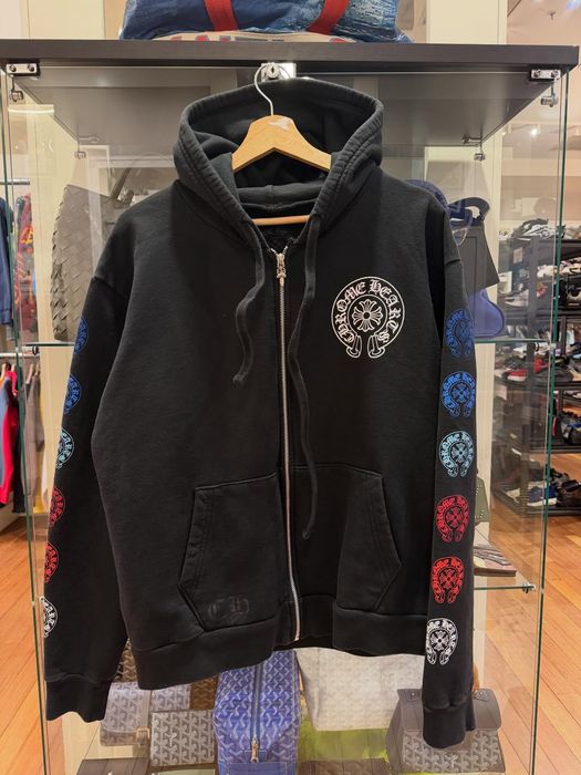 Зіп-Худі Хром Хартс / Chrome Hearts Multicolor Crosses Zip Hoodie / XS-2XL