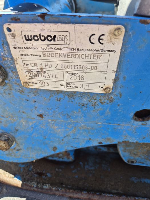 Zageszczarka weber cr1 hd 2018r