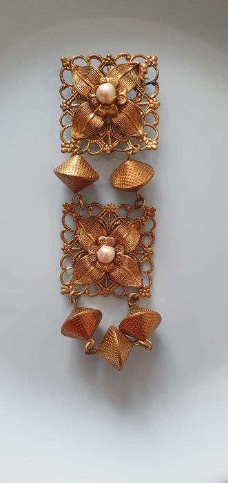 Винтажная брошь, подвеска, серьги
