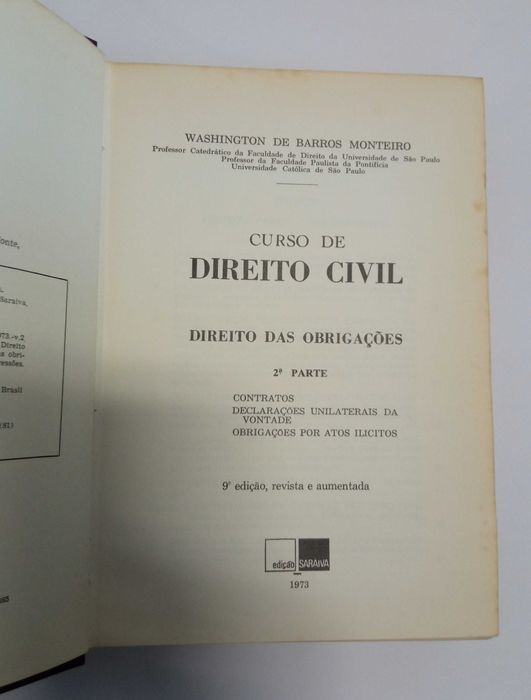 Coleção "Curso de Direito Civil", de Washington de Barros Monteiro