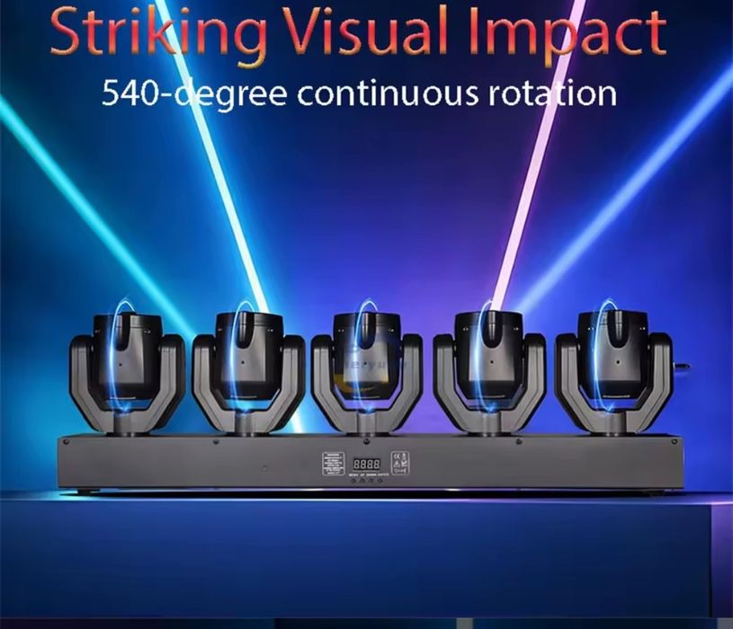 Moving Head Led 5 cabeças 180W (36W x 5)