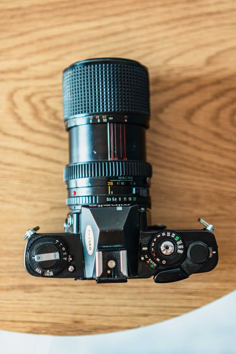 Minolta XD7 + MD 28-55mm + Rokkor 50mm + URTH MD-E