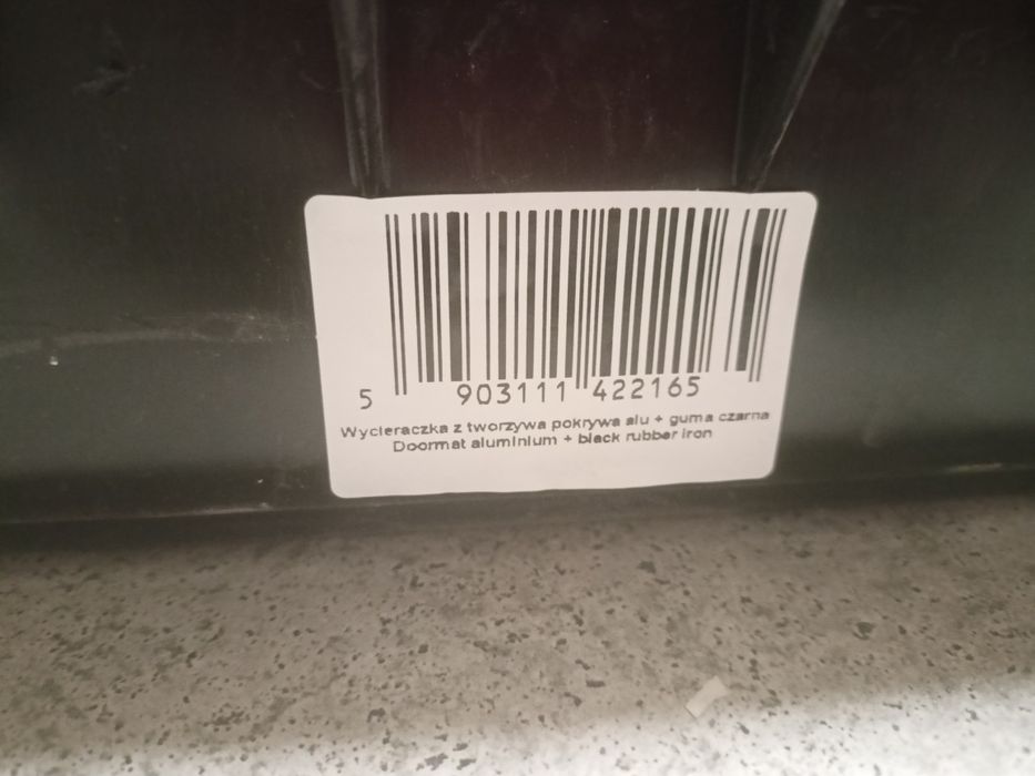 Wycieraczka aluminiowa odwodnienie