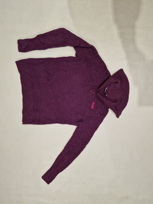 Bergans Merino 100% sweter golf roz,M,38,s,36