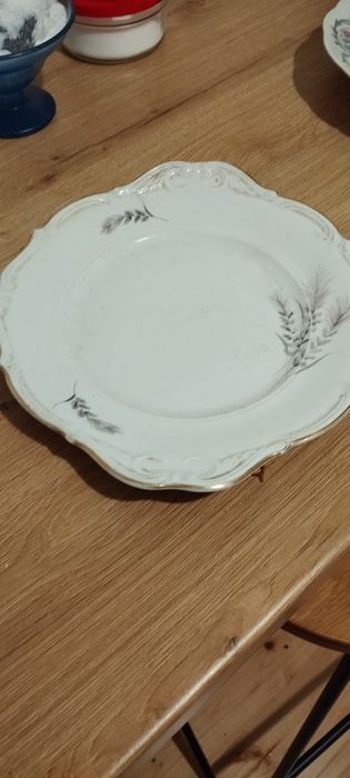 Talerze PRL porcelana Wałbrzych