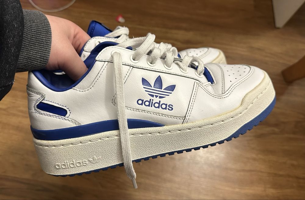 Buty Adidas Forum Bold Cloud White/Royal Blue