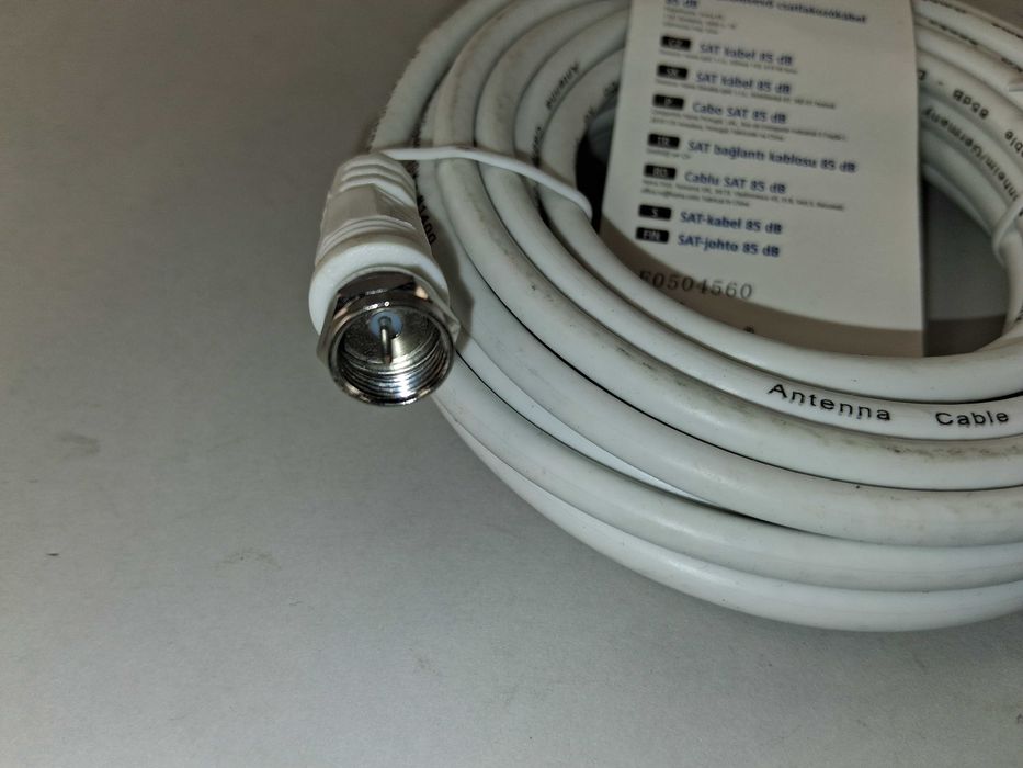 N059 Kabel SAT Hama Classic Line 85 dB F-Plug - F-Plug Biały 5,0m