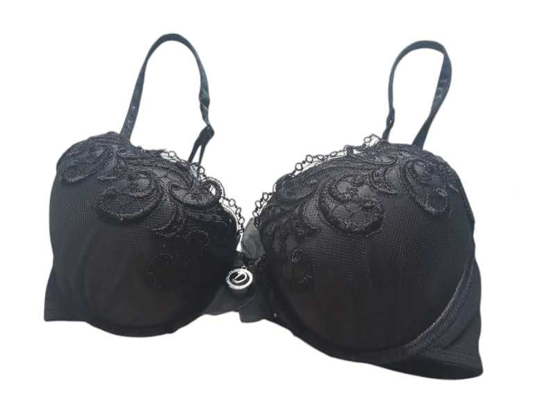 Czarny stanik biustonosz 75B Hunkemoller bielizna damska
