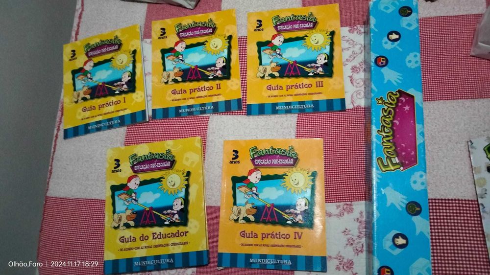 Livros pedagógicos e educativos Pré-escolar - Coleção Fantasia -