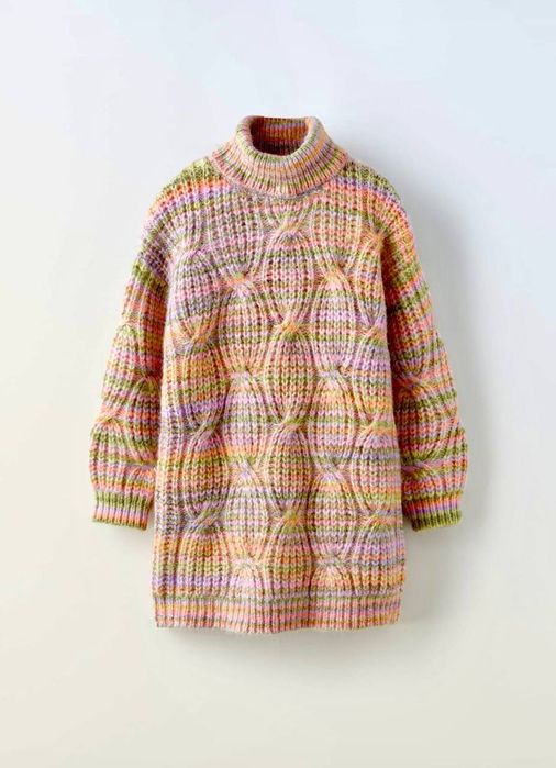 Светр гольф ZARA новий S туніка жіночий теплий довгий вʼязаний вигідно