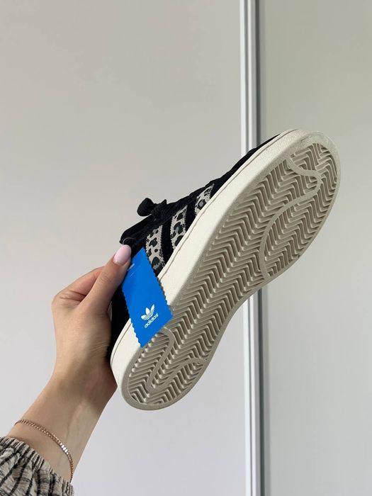 Жіночі Кросівки Adidas Campus "Black Leopard" Кроссовки Адидас Леопард