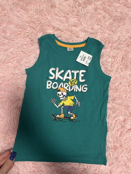 Koszulka dla chłopca bez rękawów na ramiączkach nowa