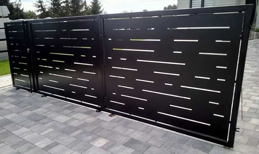 Bramy wjazdowe, ogrodzenia, furtki – wzory wypalane CNC plazmą