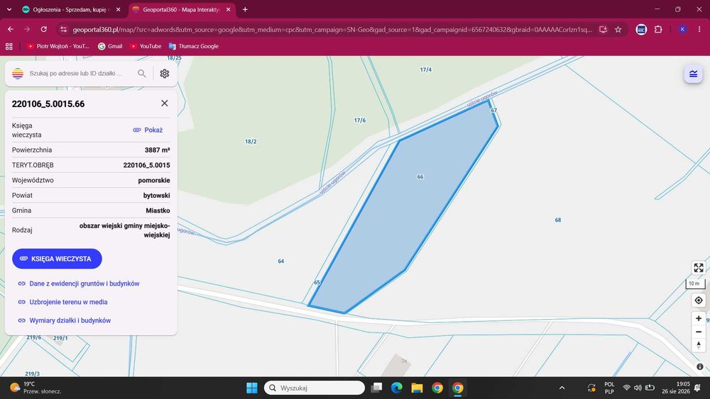 Działka 3887 m² z warunkami zabudowy – atrakcyjna lokalizacja
