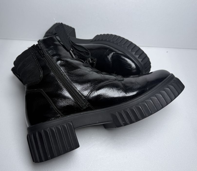 Waldläufer czarne botki damskie skóra naturalna tęgość H r.42 wkł: 27