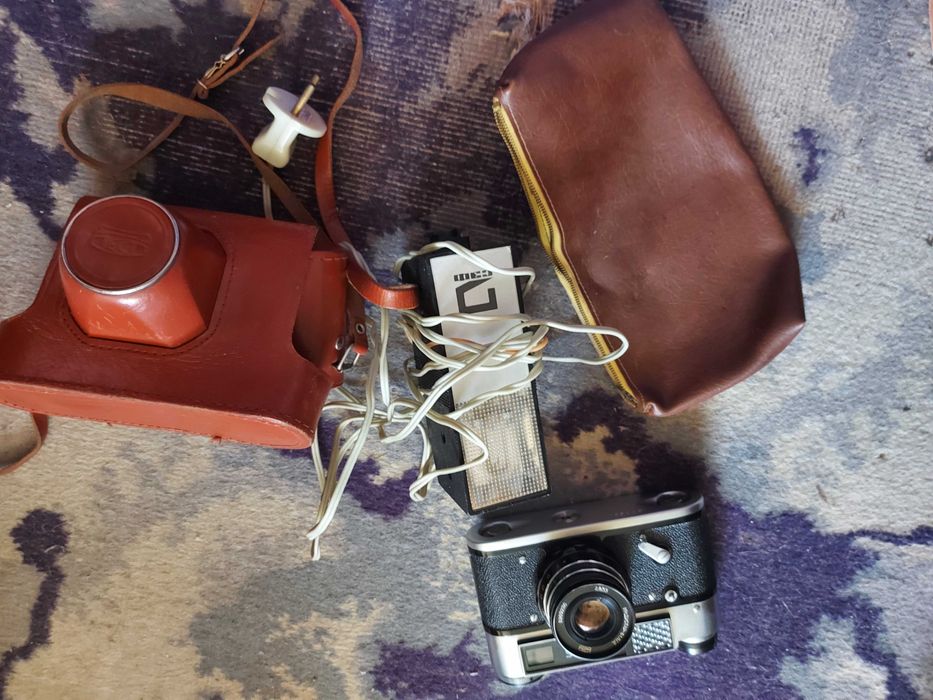 Aparat fotograficzny stary rosyjski FED 5 + INDUSTAR -61L/Z 55mm 1:2.8