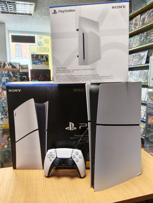Konsola PS5 Slim 2116 + Napęd Pad Sony Playstation 5 Jak NOWA