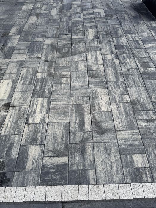 Kostka brukowa resto stalowo-biała 60