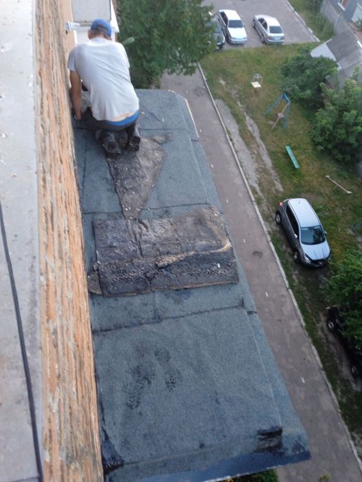 Ремонт мягкой кровли, пайка рубероїда єврорубероид