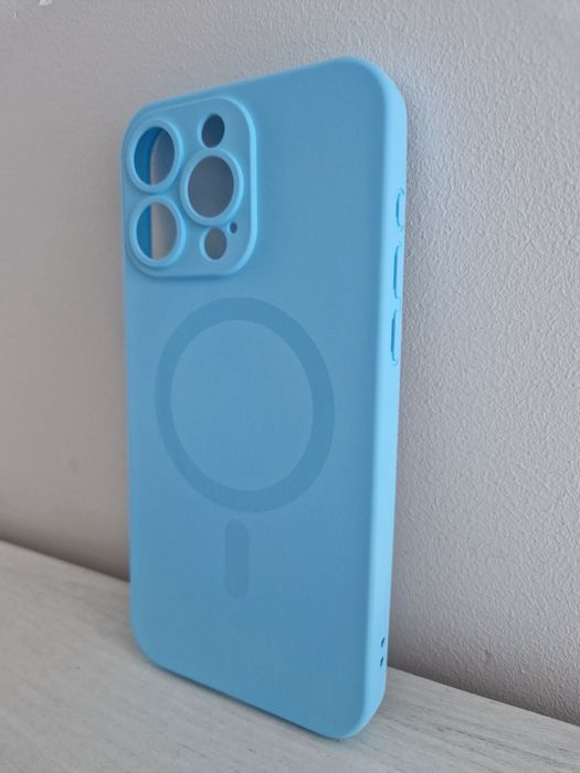 TEL PROTECT MagSilicone Case do Iphone 15 Pro Max Jasnoniebieski