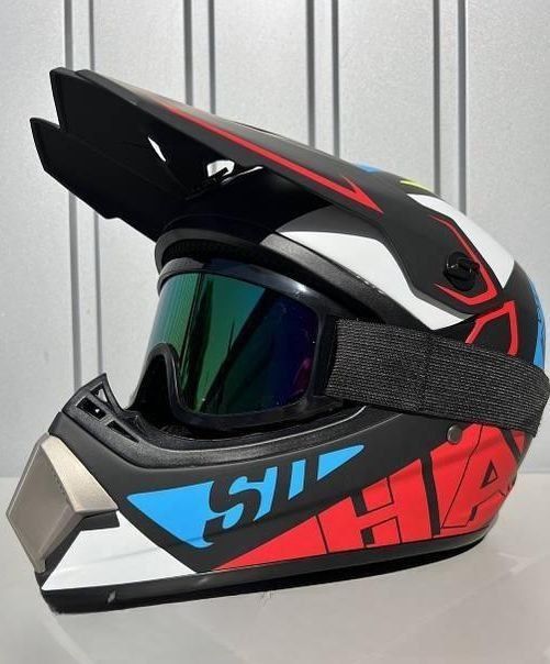 Мото шолом fox racing/эндуро шолом + окуляри