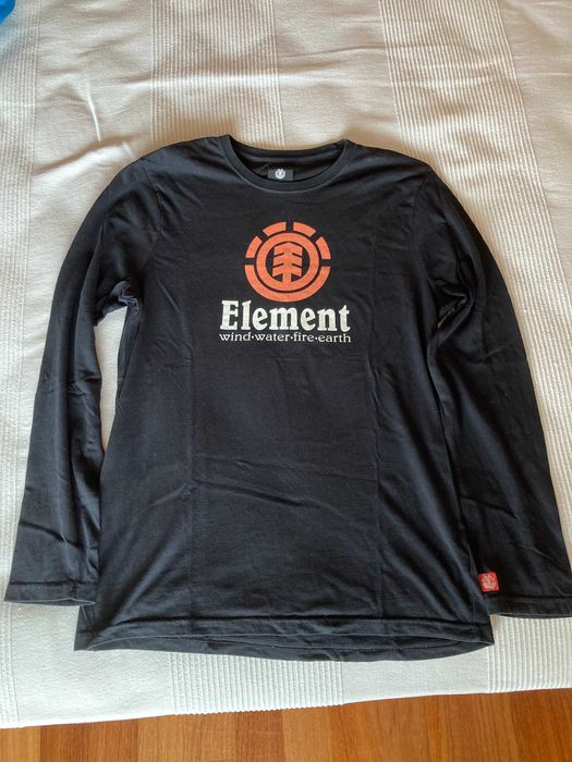 Camisola Manga Comprida Preta Element // Tamanho S // Produto Original
