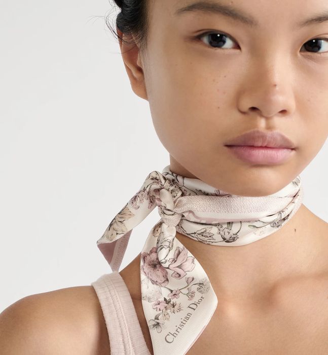 Шёлковый Бандо Dior оригинал Аксесуар двусторонний