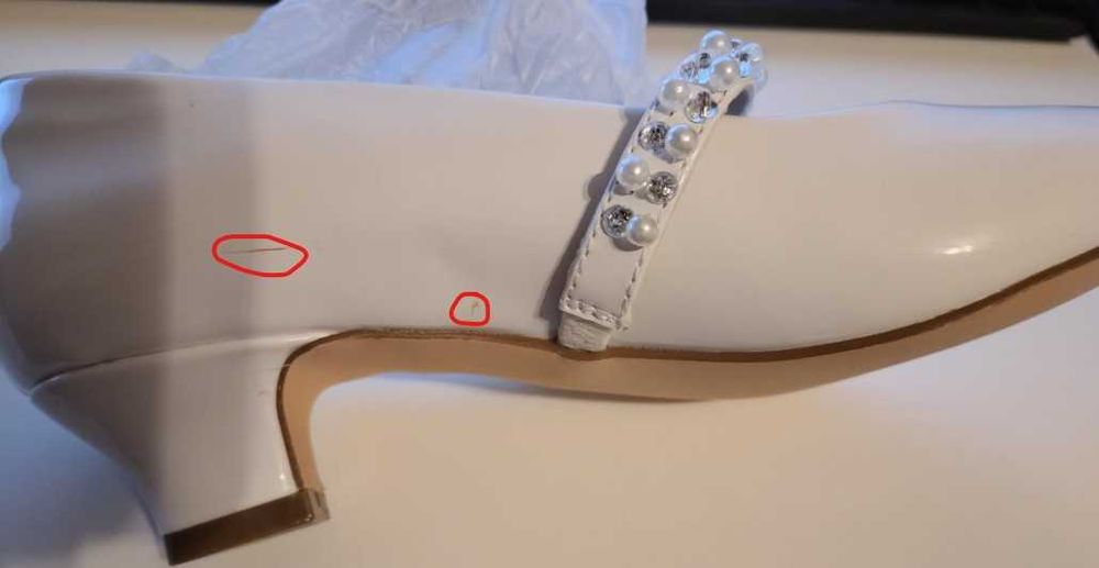 Dziewczęce buty baleriny kolor biały rozmiar 35 DREAM PAIRS