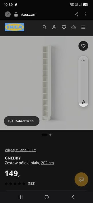 Półka GNEDBY Ikea