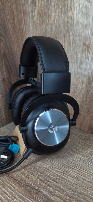 Słuchawki Przewodowe Nauszne Logitech PRO X Czarne Mikrofon Kabel Usb Typu C Kabel Jack-Jack