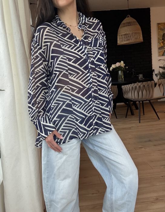 Koszula damska elegancka we wzory, rozmiar XL/XXL