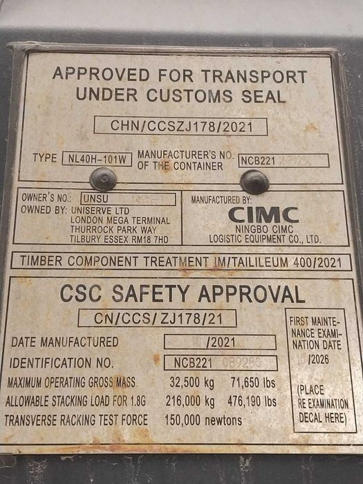 Contentores Marítimos 10/20/40 pés – HC / DV – Entrega Nacional