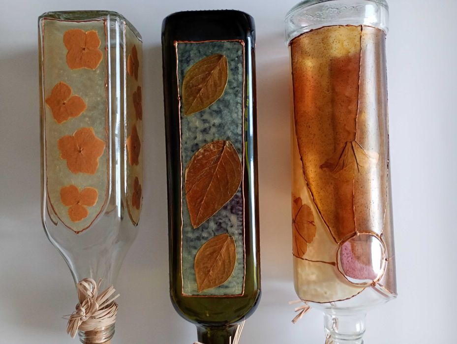 ozdobne butelki hand made