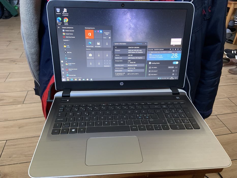 Hp 7410 8g. Ram 160g. HDD win.10
