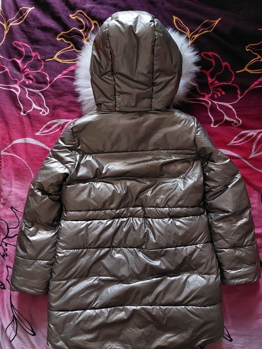 Тепла зимова куртка - пальто на  дівчинку, 36 розмір (зріст 146)