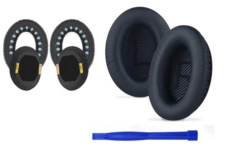 Nauszniki pady gąbki do bose QC35 QC25 QC15 2 AE2 QC2 granatowy