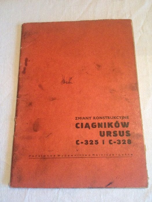 Książka zmiany konstrukcyjne URSUS C-325 na C-328