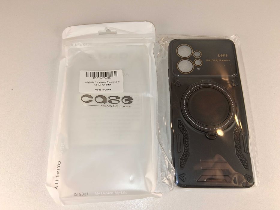 Y031 Etui Magnetyczne Czarne Xiaomi Redmi Note 12 4G