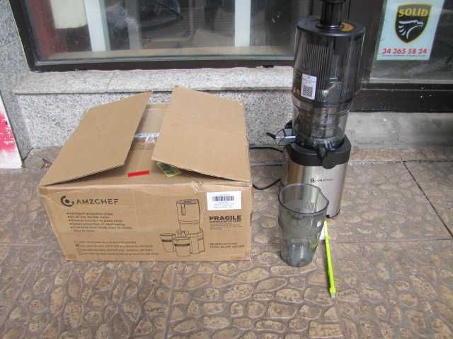AMZCHEF Sokowirówka wolnoobrotowa wyciskarka owoców warzyw Slow Juicer 180W